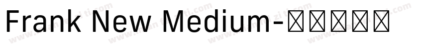 Frank New Medium字体转换